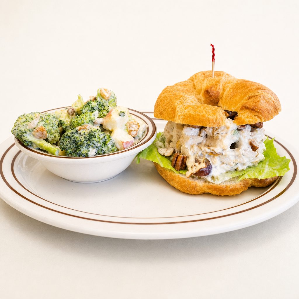 PECAN CHICKEN SALAD SAND.