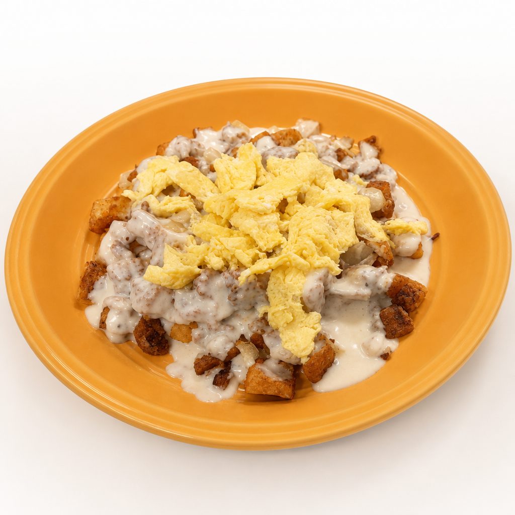 CHICKEN FRIED SKILLET.