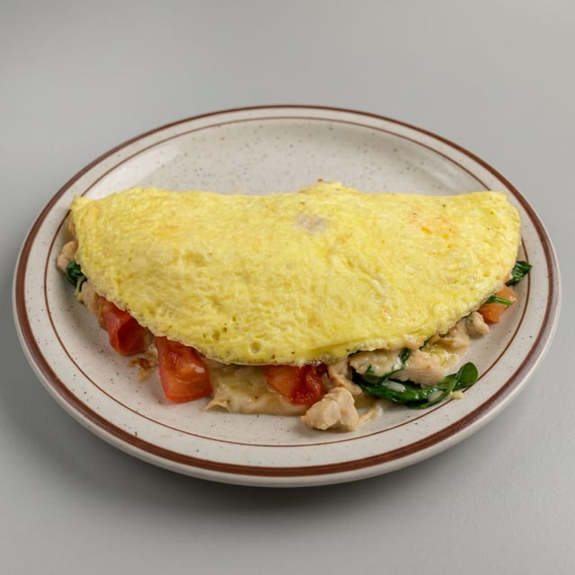 Chicken Parmesan Omelet.