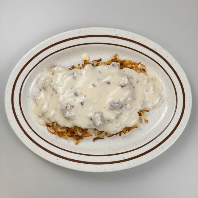 Hash Browns W Gravy.